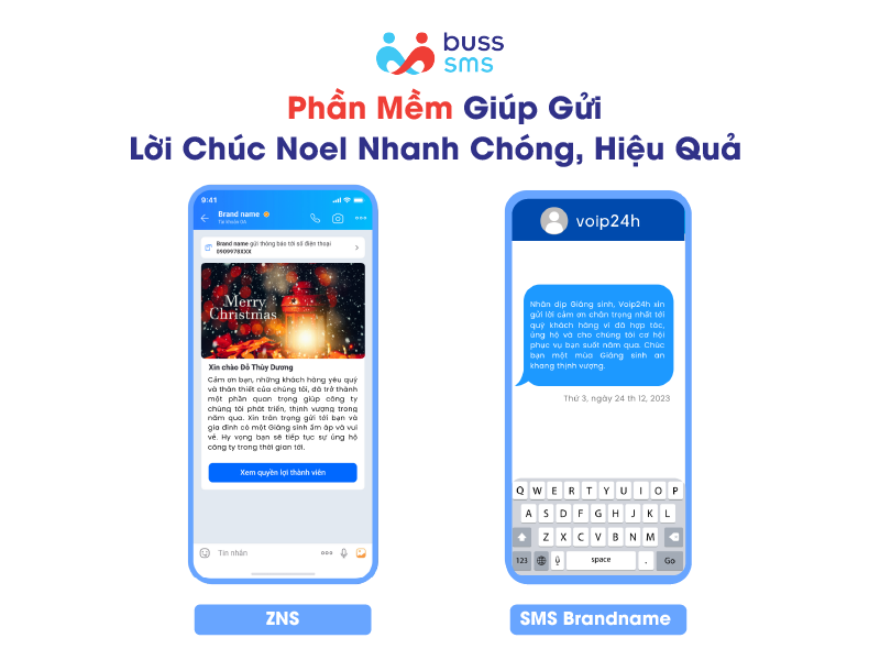 Phần mềm giúp gửi lời chúc noel nhanh chóng, hiệu quả