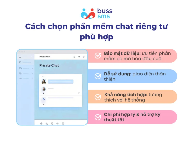 Cách chọn phần mềm chat riêng tư phù hợp