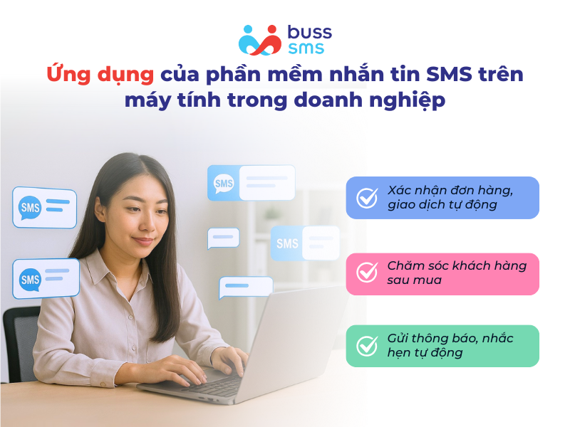 Ứng dụng của phần mềm nhắn tin SMS trên máy tính trong doanh nghiệp